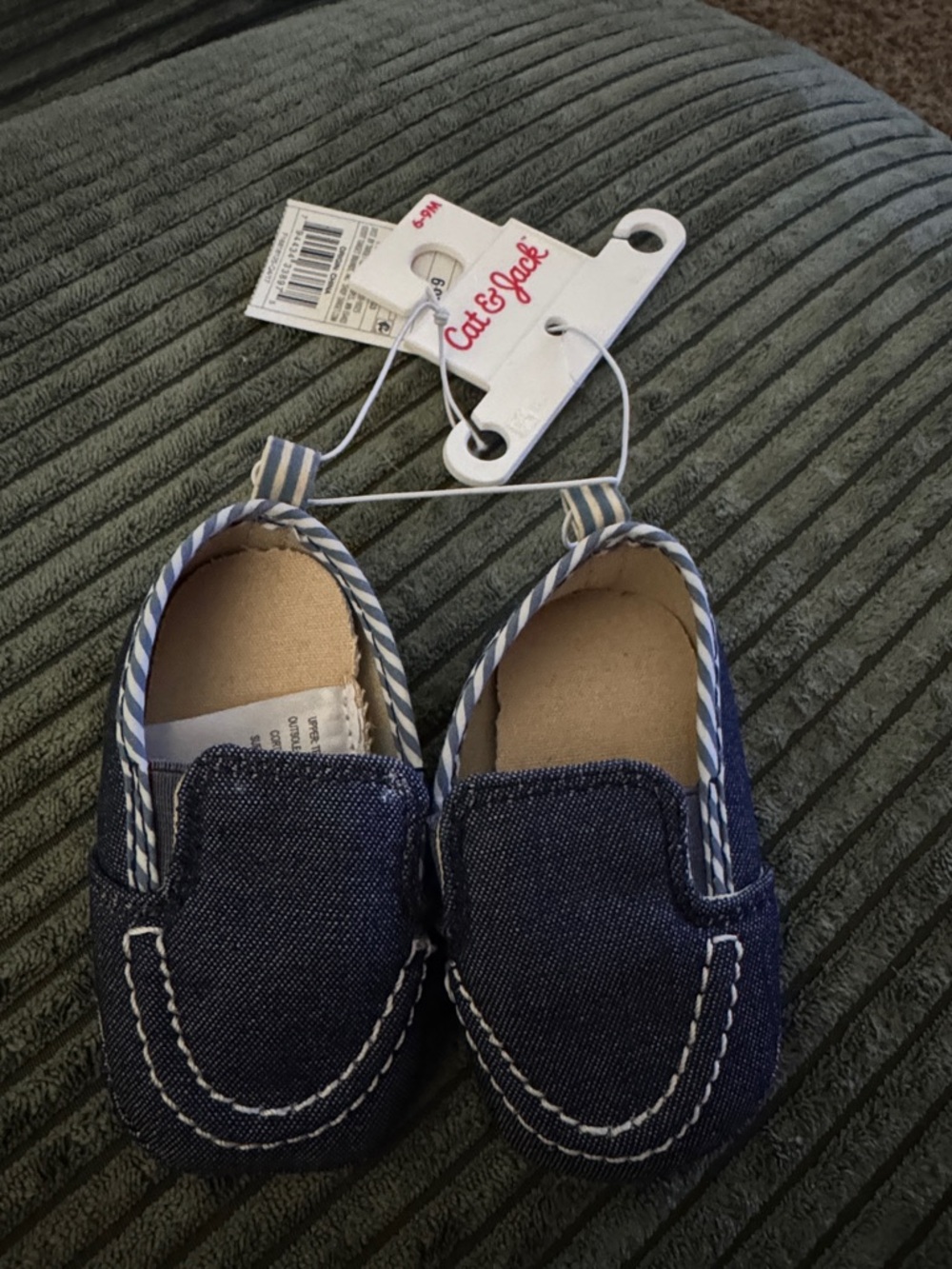 Cat & Jack Navy Blue Toddler Moccasins